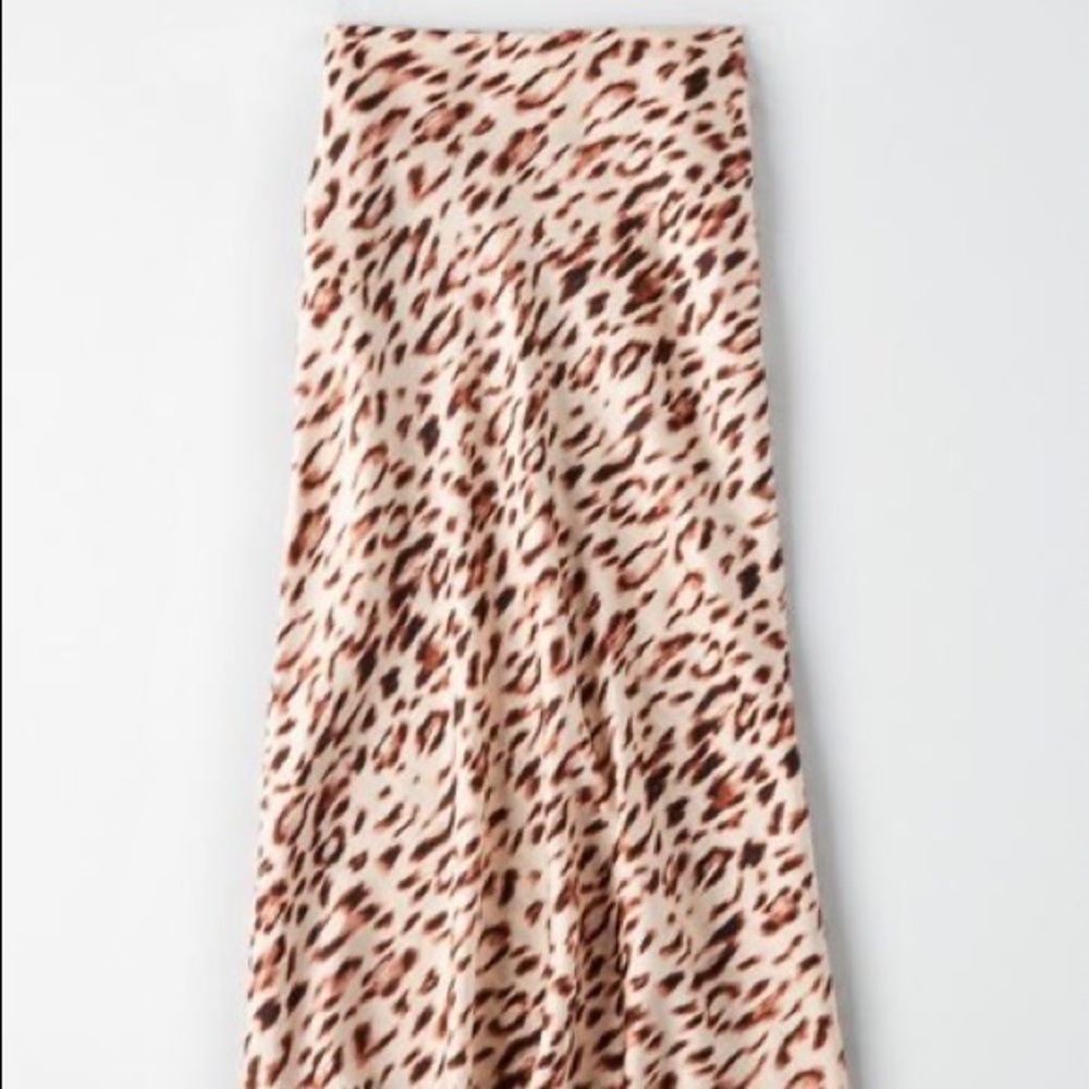 AE studio Leopard Silk Skirt